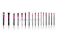 42PCs 분홍색 알루미늄 깃봉 &amp; 광택이 없는 까만 나무로 되는 손잡이를 가진 전체-제품군 화장용 메이크업 솔 세트