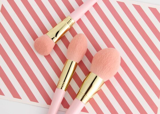 Vonira 뷰티 앵글 버퍼 파운데이션 브러쉬, 비건 크루얼티 프리 타클론 합성모 및 재활용 가능한 자작나무 나무 손잡이