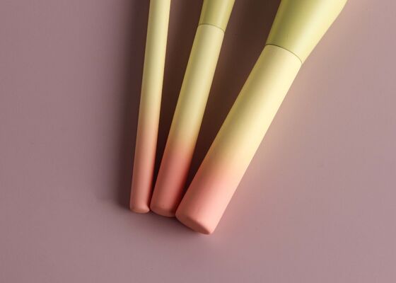 보니라 뷰티 럭셔리 정밀 하이라이터 브러쉬 그라디언트 컬러 목재 손잡이