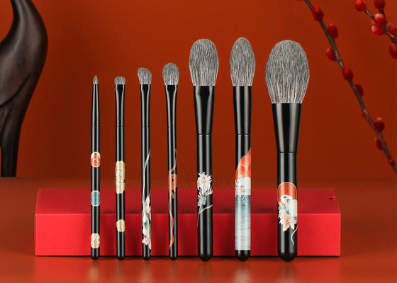 고품질 타클론 PBT 합성 털과 강한 단단한 매트 블랙 구리 페룰 SA8000 및 ISO9000 인증을 가진 프로페셔널 메이크업 블러쉬 브러쉬